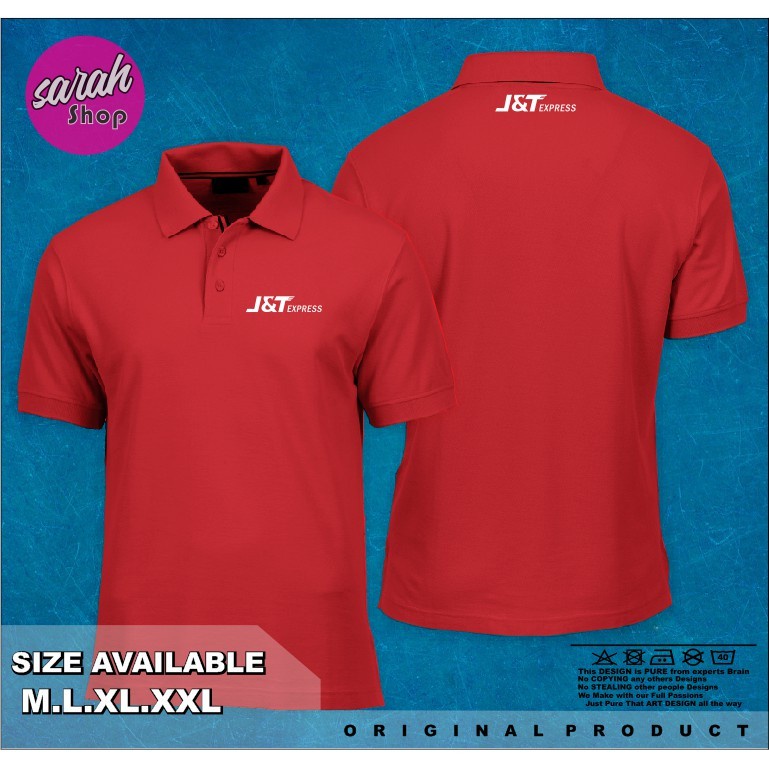 Áo Thun Polo Distro JNT Express J N T & Trơn Tùy Chỉnh Biểu Tượng Cảm Xúc Bán Sỉ Indonesia Cho Nam Và Nữ