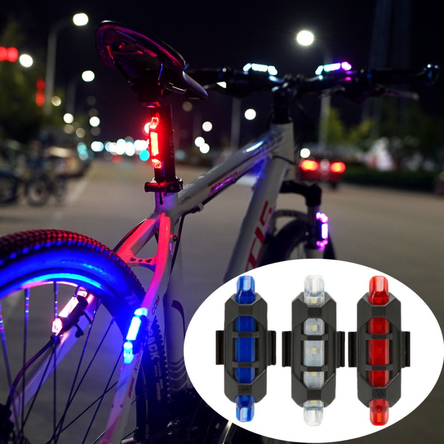 Đèn xe đạp hậu LED thể thao, đèn hậu xe đạp siêu sáng DH01