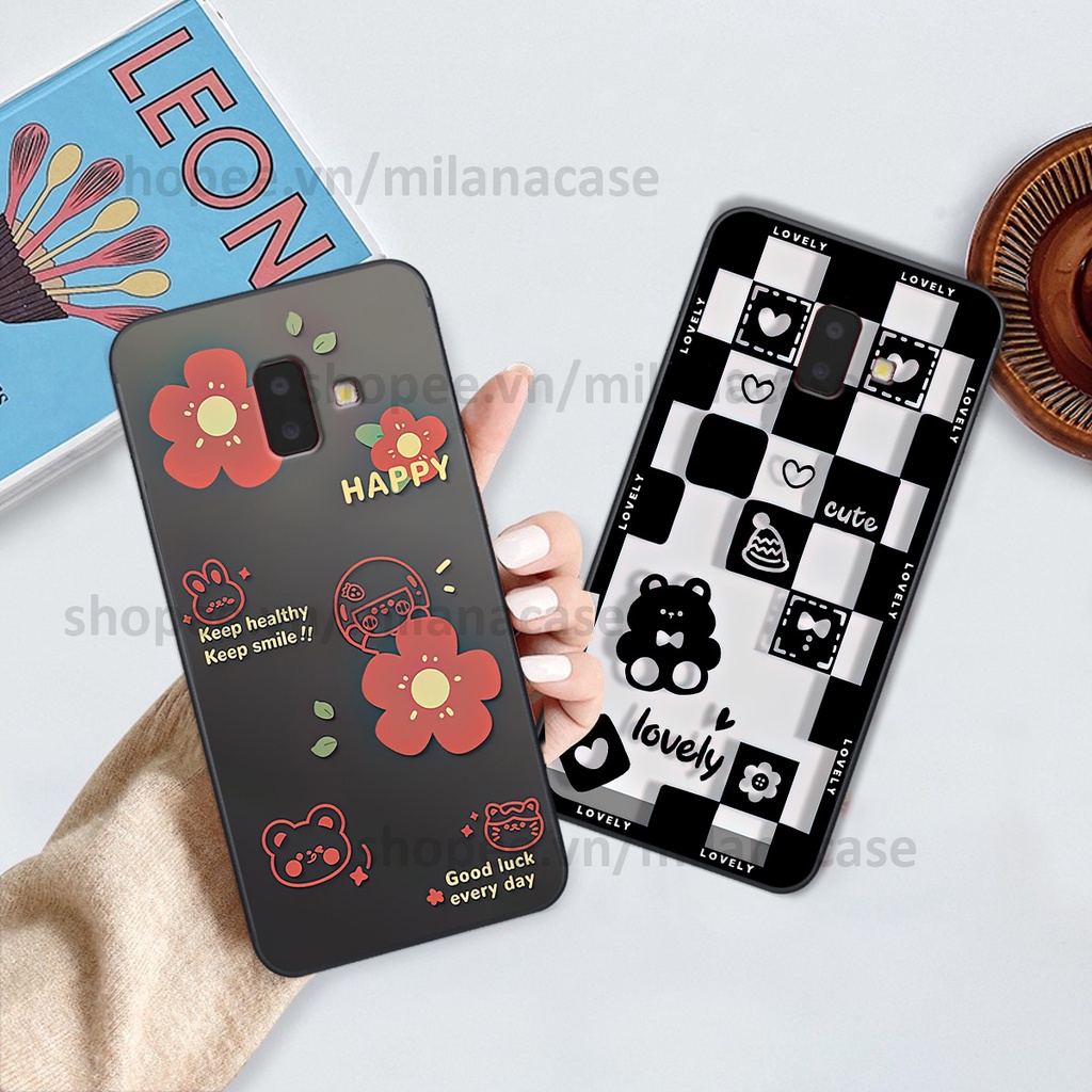 Ốp Samsung J6 2018 / J6 Plus / J6+ in hình caro trái tim siêu đẹp, siêu nét đầy phong cách cá tính