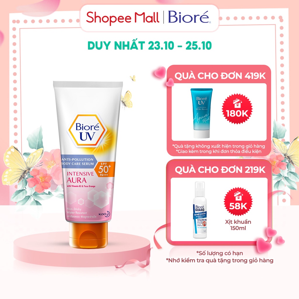 Serum Chống Nắng Dưỡng Thể Kháng Bụi - Trắng Sáng Mịn Màng Biore 50ml
