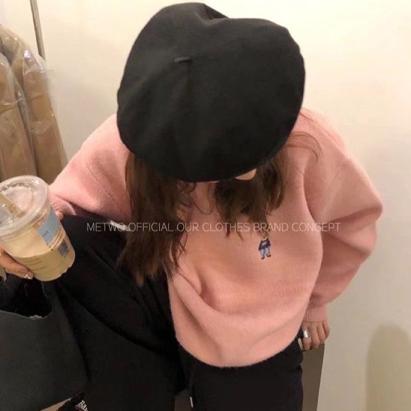 Áo len thêu gấu siêu hot