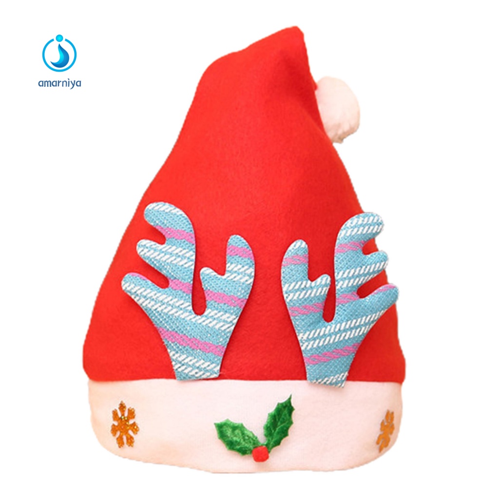 Amar Mũ Giáng Sinh Mềm Mại Màu Đỏ ElK