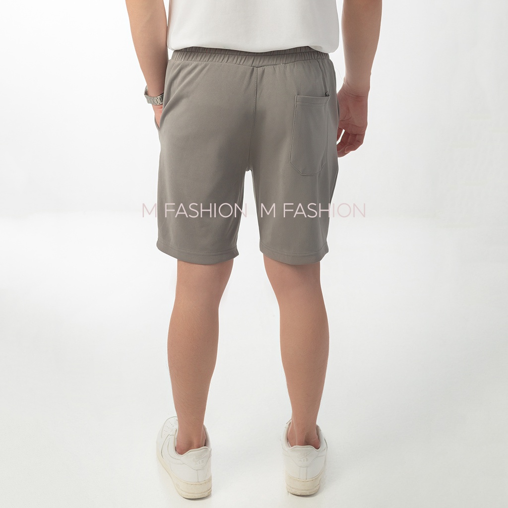Quần short nam thun gân cotton cao cấp đi biển mặc nhà M Fashion SN06