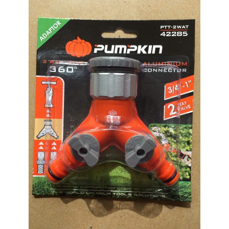 Van nối vòi 2 chiều bằng nhôm pumpkin 42285