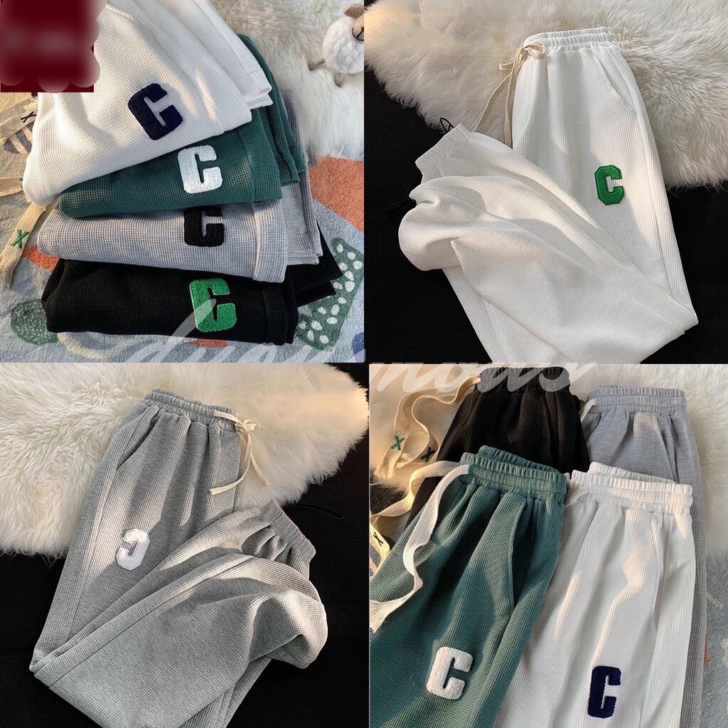 Quần suông chữ C Chất nỉ tổ ong hàng đẹp