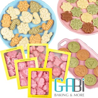 Khuôn nhấn cookie noel 3D 6-8-9 hình