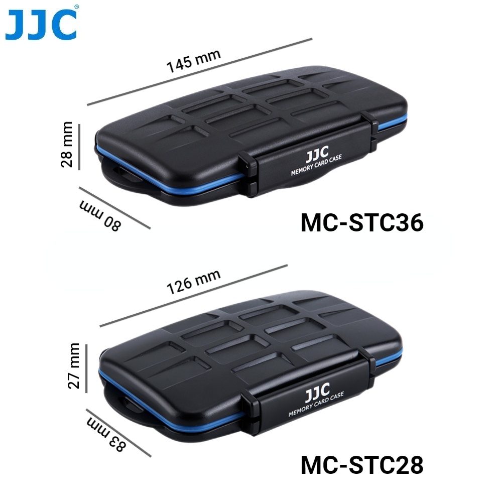 Hộp đựng thẻ nhớ JJC 36 khe cắm cho thẻ nhớ SD / MSD micro SD / CF bảo vệ chống nước