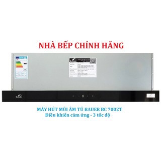 Máy hút mùi bauer bc-7002t điều khiển cảm ứng / hút mùi âm tủ bếp cao cấp, bảo hành 2 năm