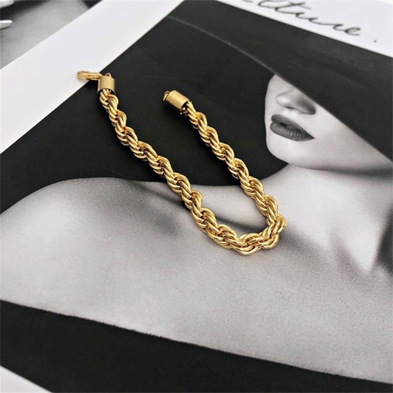 Vòng Tay Dây Xích Ngắn 4MM Bằng Thép Không Gỉ Phong Cách Hiphop Thời Trang Cho Nam C048