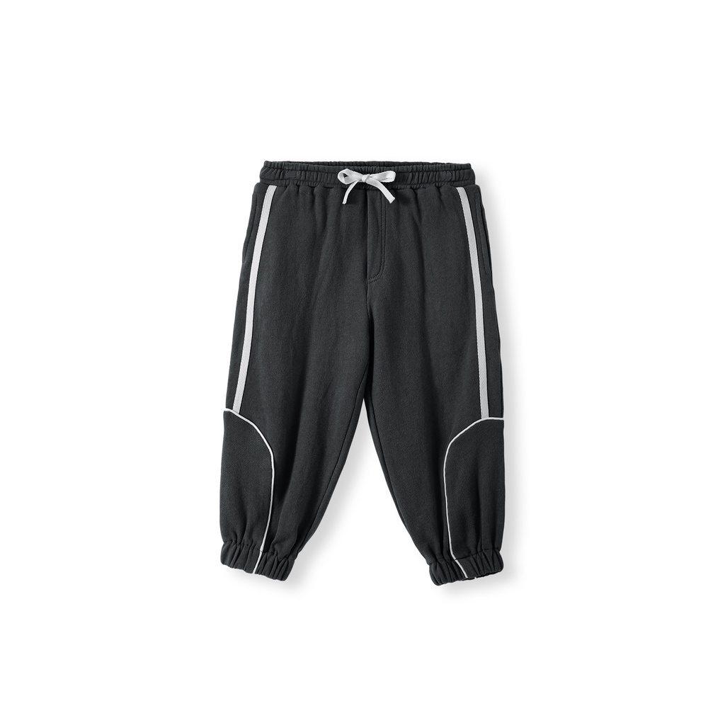 Quần nỉ bé trai ILABY phối dây nổi chất liệu nỉ [34IB1185I2DL]