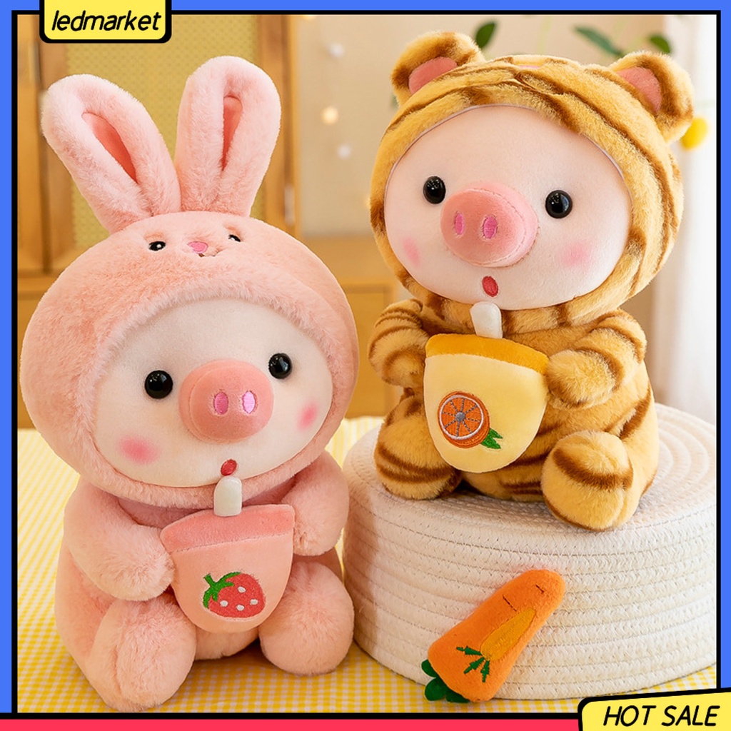 Gấu Bông Plush Đồ Chơi Thú Nhồi Bông Cotton PP Siêu Mềm Chống Phai Màu Hình Chú Heo Con Trong Nhà