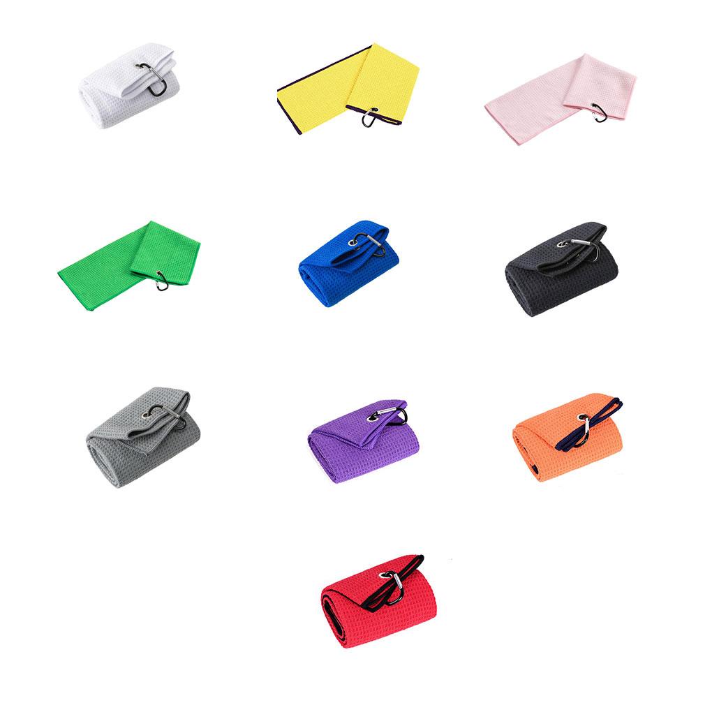 Khăn Lau Gậy Đánh Golf Bằng Sợi Micro Thấm Hút Nước Kèm Kẹp Có Móc Treo Tiện Dụng