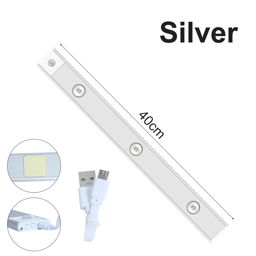 Đèn LED Làm Mát Không Dây USB Cảm Biến Chuyển Động 20 / 30 / 40 / 60CM