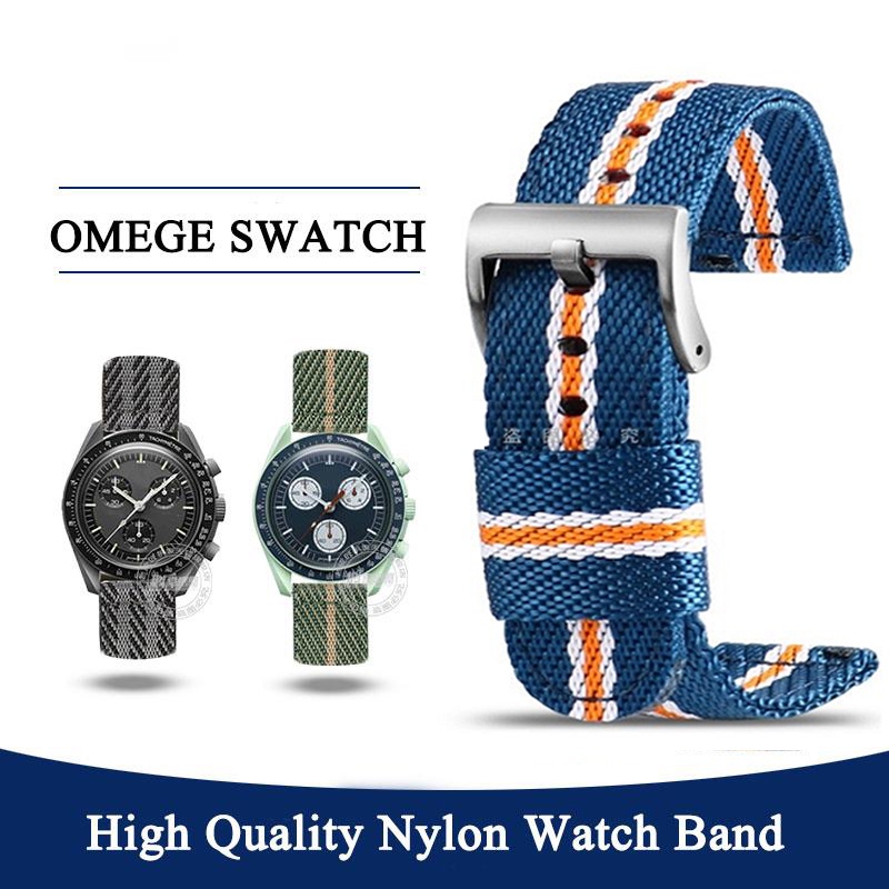 Mới Dây Đồng Hồ Đeo Tay Thời Trang Bằng Vải Canvas Cho Omega X Swatch MoonSwatch MoonSwatch Series
