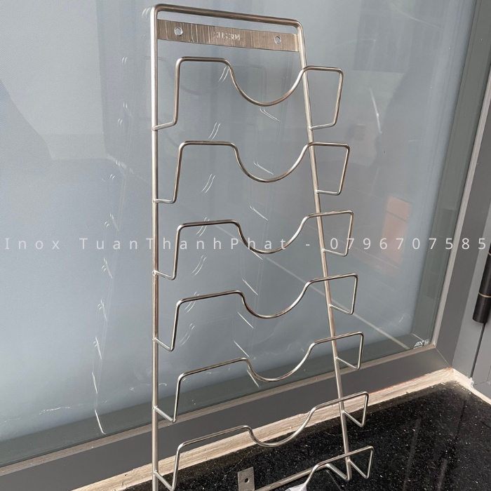 Máng vung - Kệ treo nắp nồi INOX SUS304 Tuấn Thành Phát