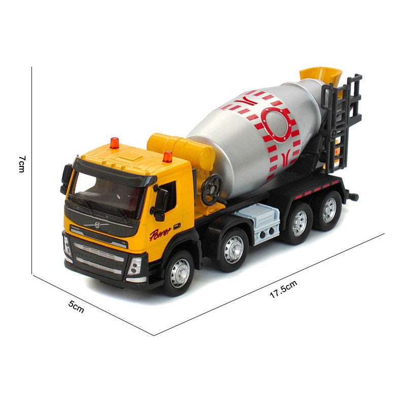 Mô hình  Xe tải  trộn bê tông hợp Kim 1:50