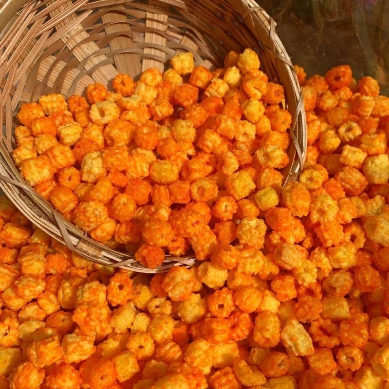 Bim bim hạt sen chiên giòn - nui chiên giòn cay ngọt/hạt đay tẩm vị gói