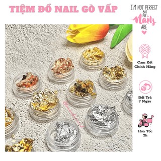 Set giấy bạc vụn trang trí móng 12 ô