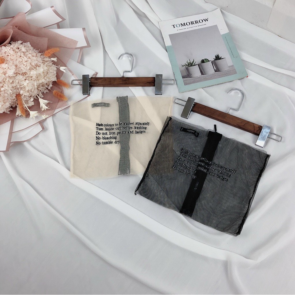 áo ống in chữ cực xinh, mẫu cá tính, mặc sexy, thời trang