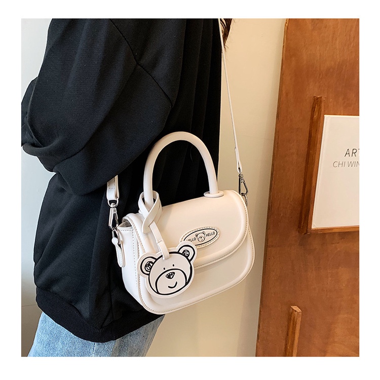 Ielgy Túi Đeo Chéo Vai Hình Vuông Nhỏ Đơn Giản Thời Trang Hàn Quốc