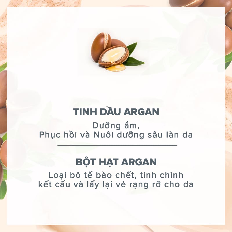 Gel tẩy tế bào chết toàn thân Evoluderm tinh chất Argan dành cho da rất khô - 150ml