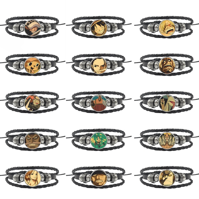 Lxsm Vòng Cổ Choker Chuỗi Xích Hoạt Hình One Piece Luffy Ace Quà Tặng Quyến Rũ Dành Cho Nam