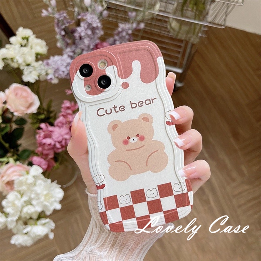 Ốp Điện Thoại Mềm Trong Suốt Hình Gấu Bông Cho IPhone 14 13 12 11 Pro Max X XR Xs Max 8 7 6 6s Plus SE 2020