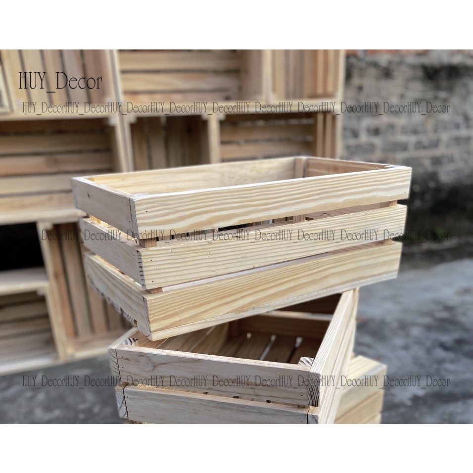 Két gỗ pallet/Thùng gỗ pallet  đủ kích thước / HUY_Decor