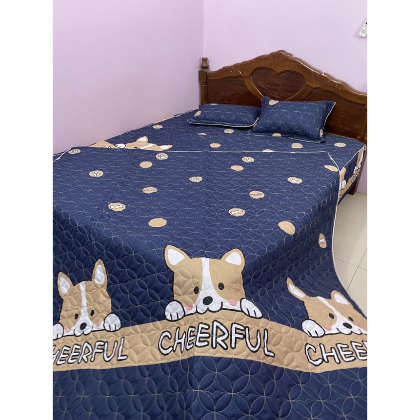 (Thanh lý) ✨ Vỏ bọc mền lót bông dày dặn dùng 4 mùa xuân hè thu đông mẫu Vũ trụ space - Ib shop xem thêm mẫu