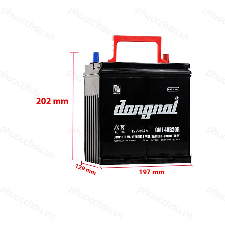 Bình Ắc Quy 12V-35AH, Ắc Quy Dong Nai CMF 40B20R/L