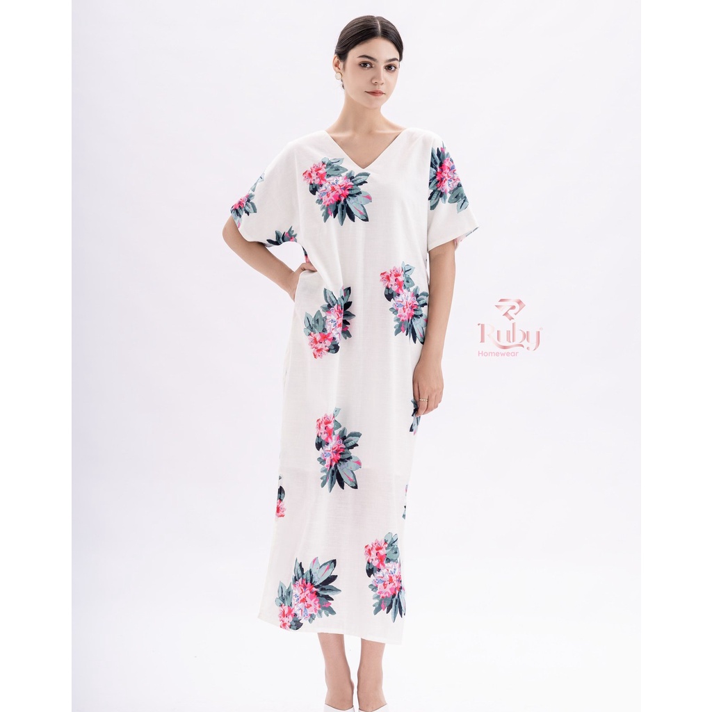 ĐẦM LINEN HOA