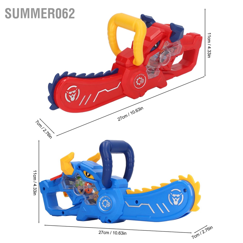 [Hàng Sẵn] Con quay hồi chuyển điện Máy cưa ánh sáng mát hình con Đồ chơi cho trẻ em 【Summer062】