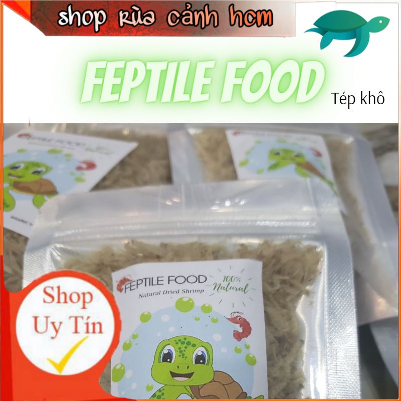 Thức ăn Tép khô 50ml bổ sung Vitamin calci cho rùa và bò sát