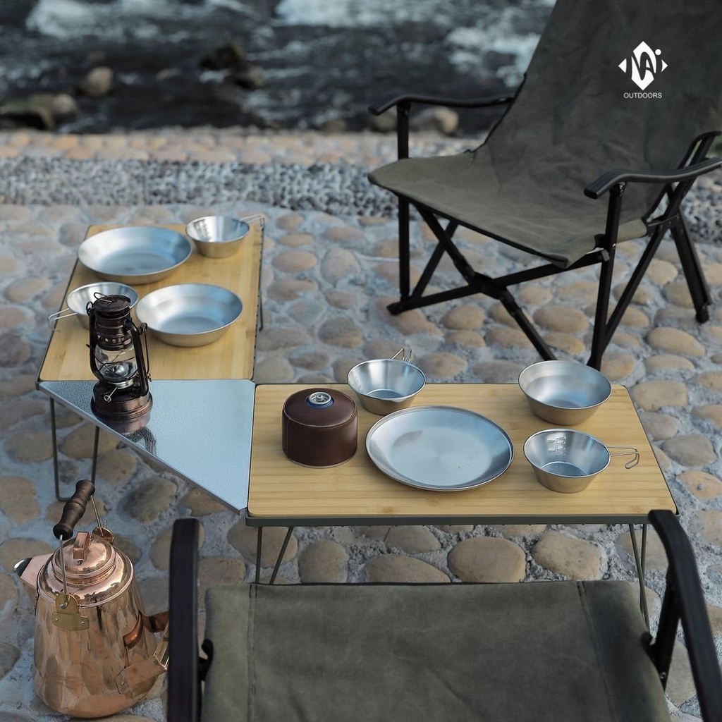 Mặt Inox tam giác nối kệ đa năng Campingmoon T-2306