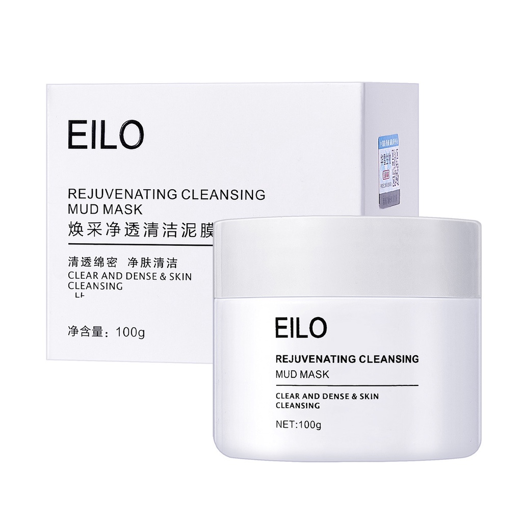 Mặt Nạ Bùn Làm Sạch Sâu Loại Bỏ Mụn Đầu Đen Làm Sáng Da 100g