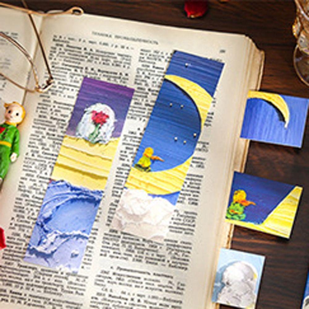 Aaron1 Thẻ Đánh Dấu Trang Sách Giấy Đánh Dấu Trang Sách Chủ Đề Hoàng Tử Bé Nhỏ Trang Trí Trường Học