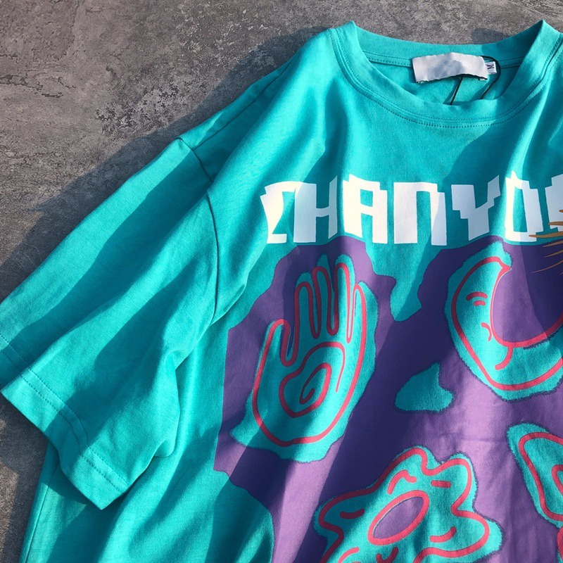 NRVP Áo Thun Unisex Mùa Hè Dáng Suông Tay Cộc Phong Cách Hàn Quốc Cho Nam Nữ