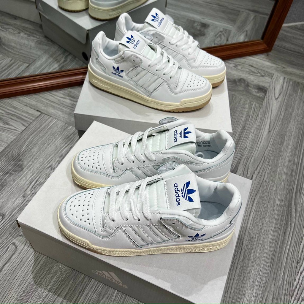 GIÀY ADI.DAS FORUM 84 LOW WHITE B.LUE TRẮNG XANH DA NHĂN SC