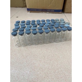 Combo 200 lọ thuỷ tinh 10ml màu trắng nút cao su