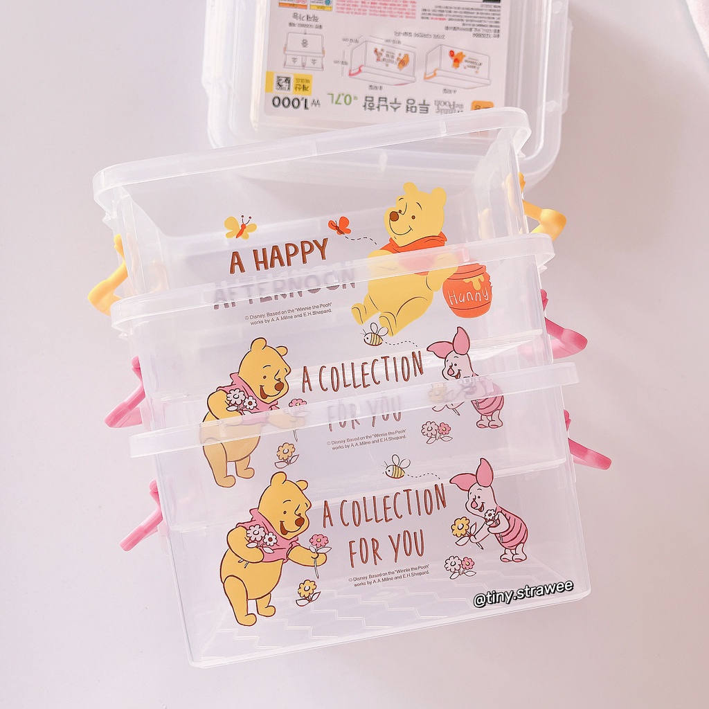 Sổ/ bookmark/ stickers gấu Pooh Daiso Hàn | Tiny Strawee