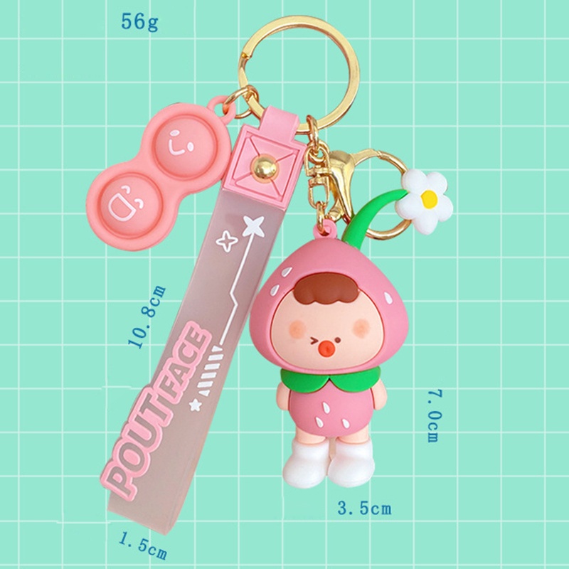 Móc Khóa Hình Hoạt Hình Sáng Tạo Dễ Thương