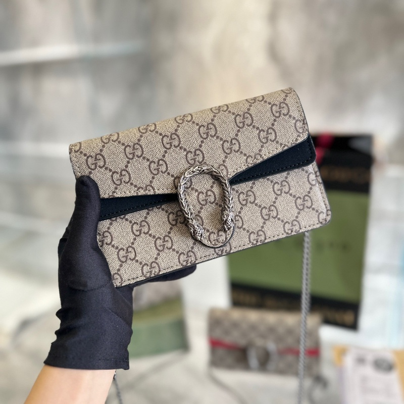 Túi Xách GUCCI Mini Phối Dây Xích Thời Trang Sang Trọng Cho Nữ