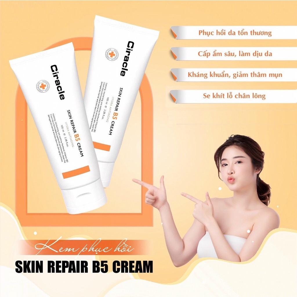 Kem dưỡng phục hồi da Ciracle Skin Repair B5 Cream 100ml