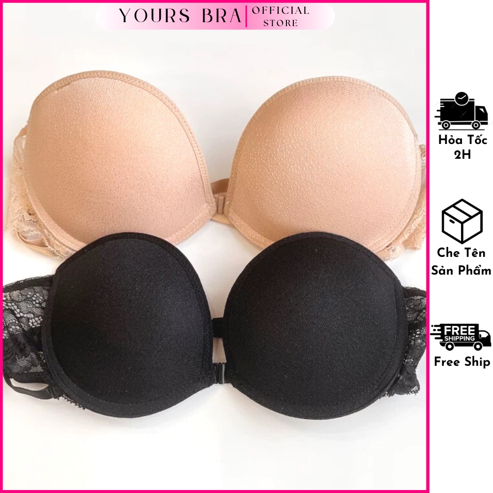 Áo lót cúp ngực nữ MiYours Bra AC045 có gọng cài trước không dây chống tụt đệm dày nâng ngực tạo khe