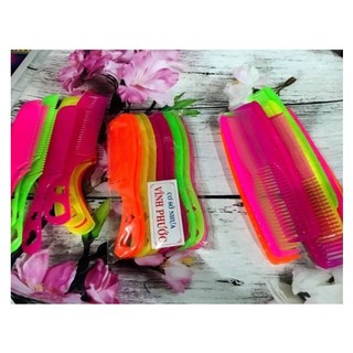 Lược nhựa chải tóc giá rẻ Vĩnh Phước sản xuất tại việt nam an toàn (có cán và không cán), màu ngẫu nhiên