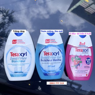 Kem đánh răng làm trắng răng khi thường xuyên uống càphe, trà, nước uống có màu, Teraxyl 75ml của Pháp