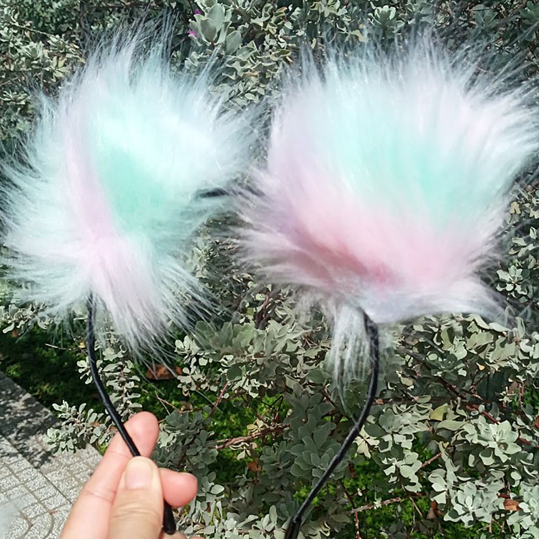 BĂNG ĐÔ cài tóc COSPLAY TAI CÁO, TAI MÈO - Halloween (mềm, mịn rất đẹp)