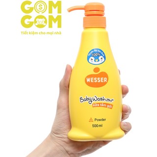 Sữa tắm gội 2in1 wesser cam 500ml
