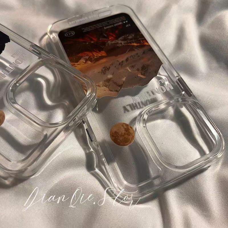 Ốp Điện Thoại Trong Suốt Họa Tiết Núi Tuyết Chống Sốc Cho Iphone 14pro 11 promax 12 Xr 14 14 xs PM39