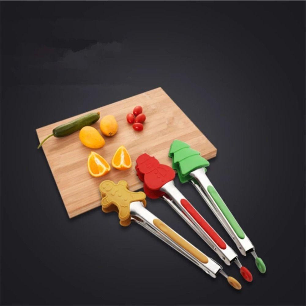 YIYU Kẹp Gắp Thức Ăn Bằng Silicone Và Thép Không Gỉ 7-inch 1